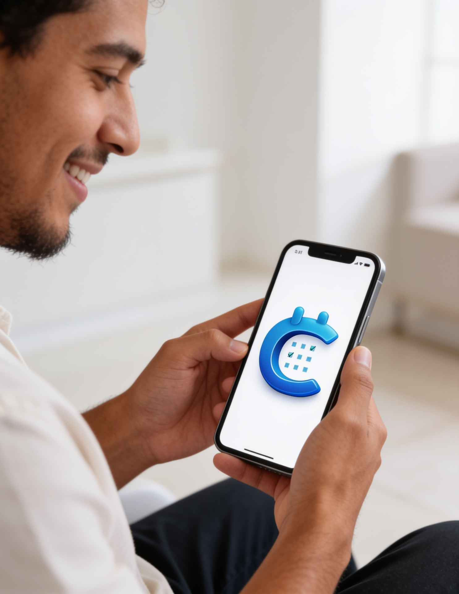 Cliente reservando una cita desde su teléfono